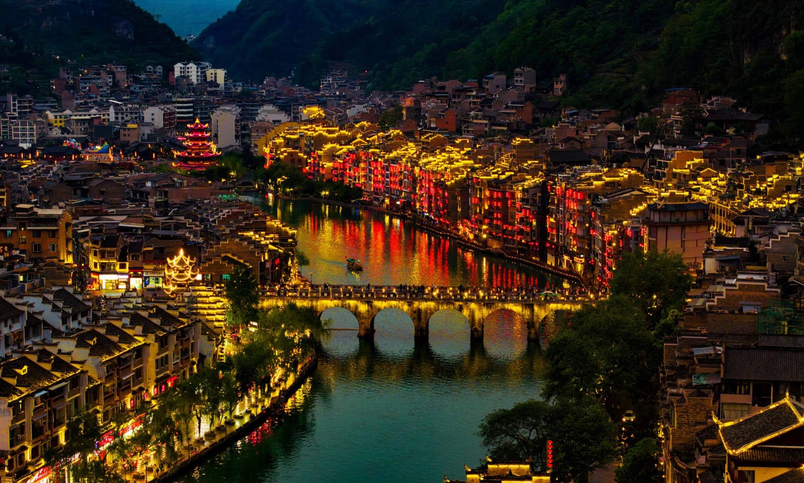 Guizhou, China · rice fields